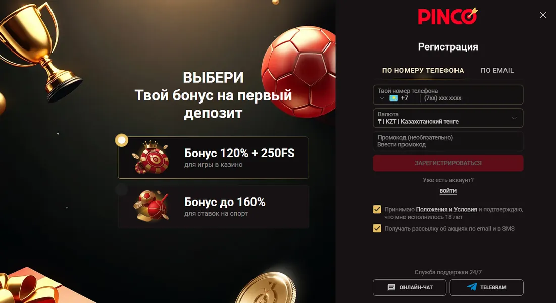 Pinko регистрация аккаунта: пошаговые действия